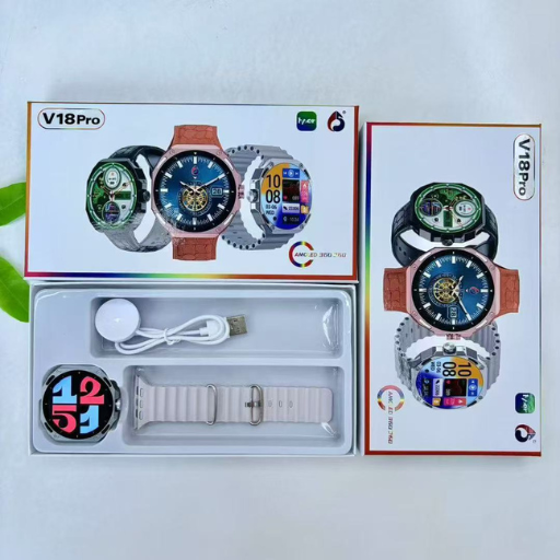 Stylish V18 Pro Bluetooth Calling Smartwatch for Men/Women